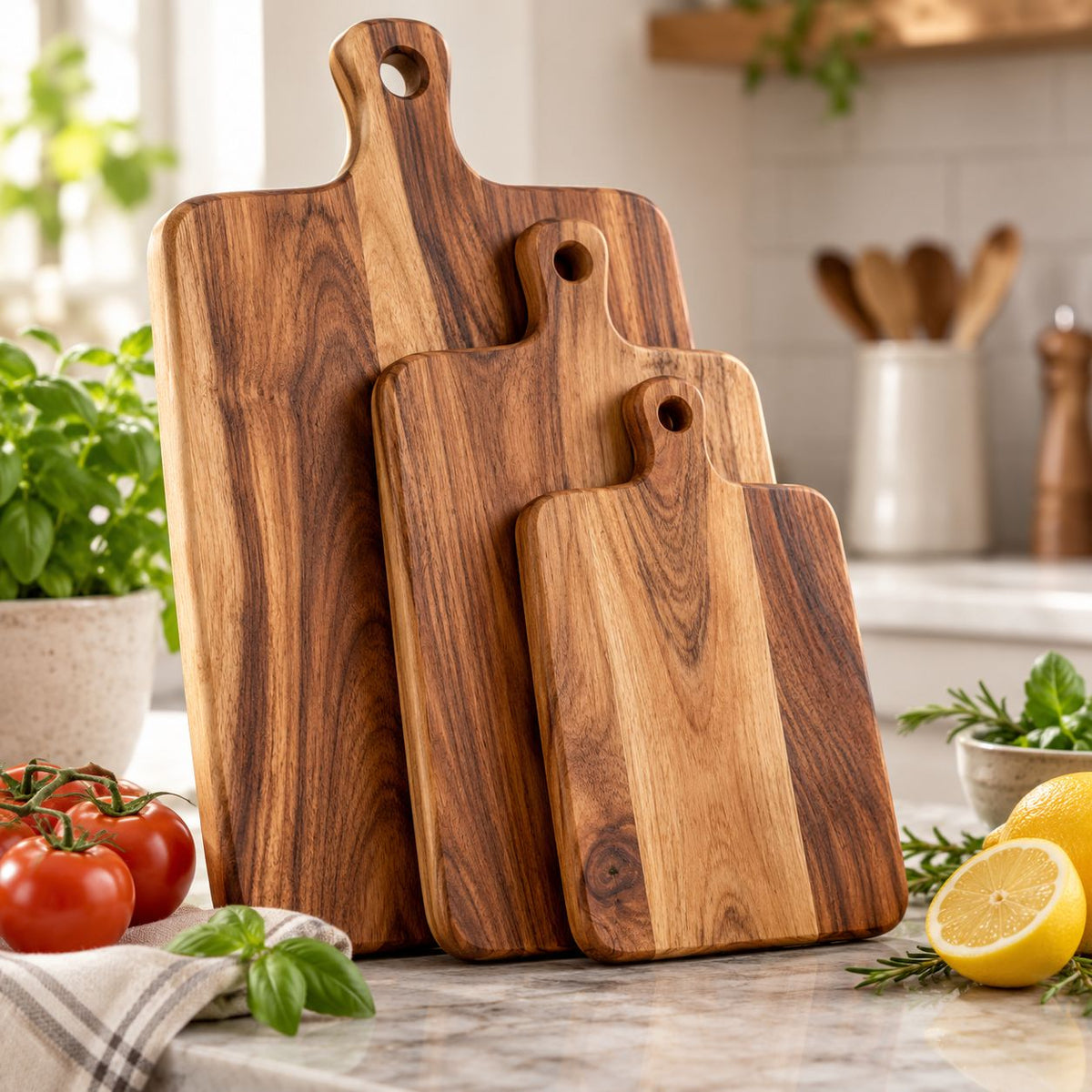 Wood Cutting Board Set — main view