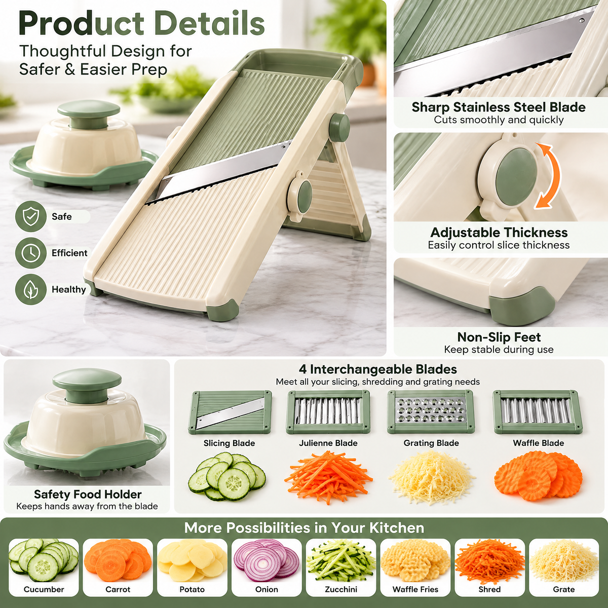 Sage Adjustable Vegetable Slicer — product detail