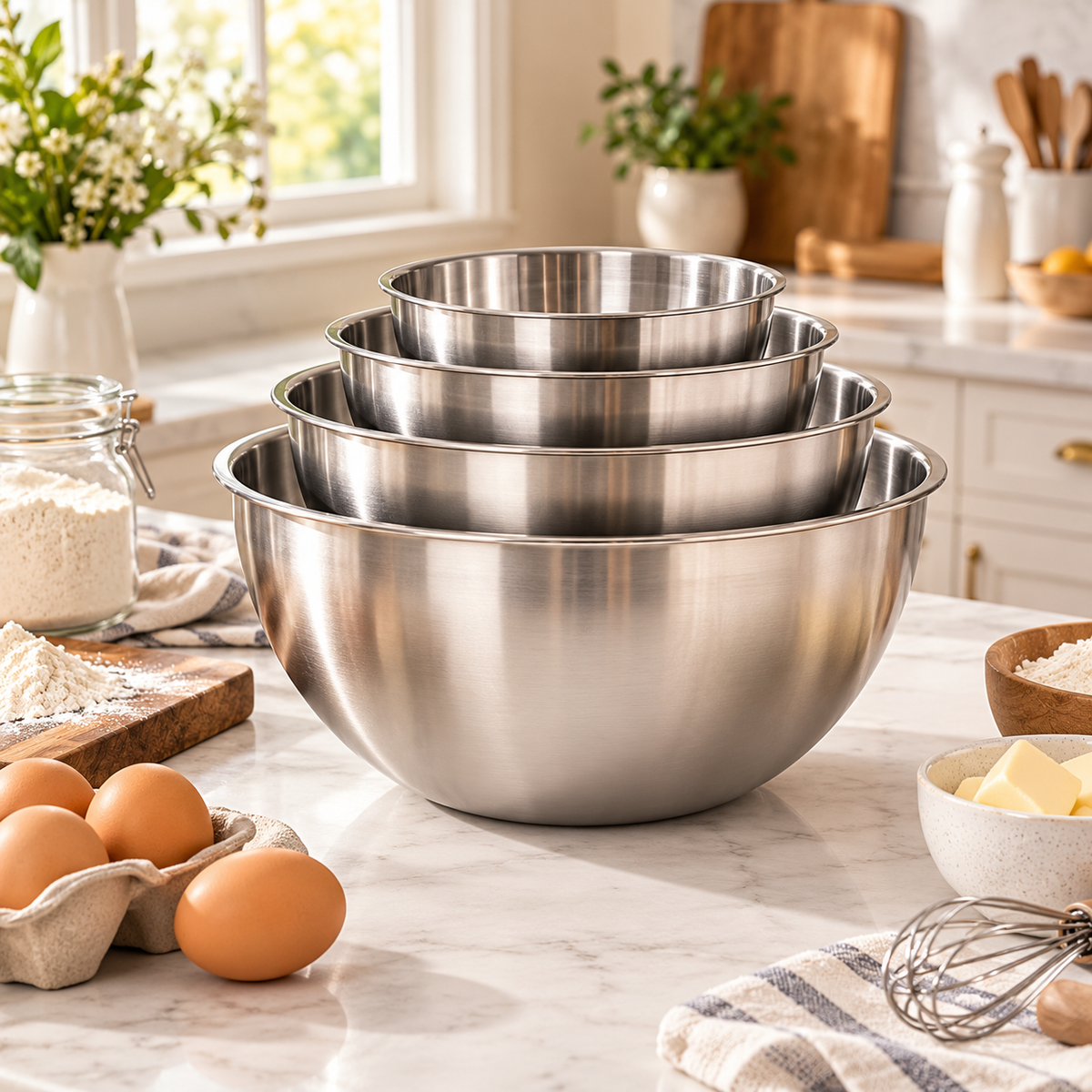Stainless Steel Nesting Bowl Set — product detail